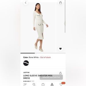 Long Sleeve Sweater Midi Dress